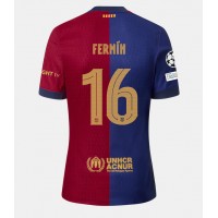 Maglia Calcio Barcelona Fermin Lopez #16 Prima Divisa 2024-25 Manica Corta